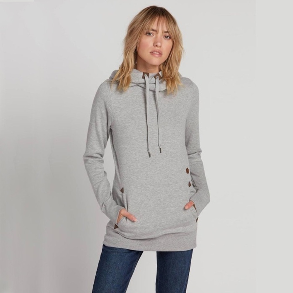 Gray Women's Hoodie Top